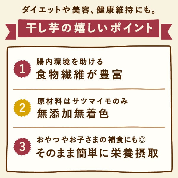 おいもやの干し芋！テレビで話題のシルクスイートのさつま芋の干し芋★ 国産のさつまいも使用！独自製法の柔らかほしいも