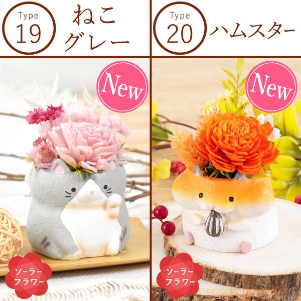 選べるミニポットプリザ＆お芋どら焼き 【母の日 プレゼント 花 ギフト プリザーブドフラワー 犬 犬好き フラワーアレンジメント かわいい おしゃれ ペット バラ 薔薇 一輪 アニマル 動物 ミニ 置き物 送料無料 スイーツ お菓子 和菓子 ギフトセット おいもや】